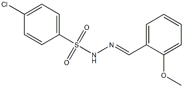 4-chloro-N-[(E)-(2-methoxyphenyl)methylideneamino]benzenesulfonamide Structure