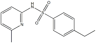 4-ethyl-N-(6-methylpyridin-2-yl)benzenesulfonamide 구조식 이미지