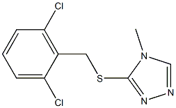 3-[(2,6-dichlorophenyl)methylsulfanyl]-4-methyl-1,2,4-triazole Structure