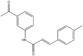 (E)-N-(3-acetylphenyl)-3-(4-methylphenyl)prop-2-enamide 구조식 이미지