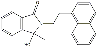 3-hydroxy-3-methyl-2-(2-naphthalen-1-ylethyl)isoindol-1-one 구조식 이미지