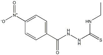 1-ethyl-3-[(4-nitrobenzoyl)amino]thiourea 구조식 이미지