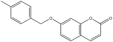 7-[(4-methylphenyl)methoxy]chromen-2-one Structure