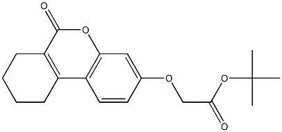 tert-butyl 2-[(6-oxo-7,8,9,10-tetrahydrobenzo[c]chromen-3-yl)oxy]acetate 구조식 이미지