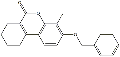 4-methyl-3-phenylmethoxy-7,8,9,10-tetrahydrobenzo[c]chromen-6-one 구조식 이미지