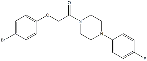 2-(4-bromophenoxy)-1-[4-(4-fluorophenyl)piperazin-1-yl]ethanone 구조식 이미지