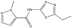 N-(5-ethyl-1,3,4-thiadiazol-2-yl)-2-methylpyrazole-3-carboxamide Structure