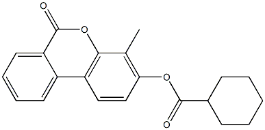 (4-methyl-6-oxobenzo[c]chromen-3-yl) cyclohexanecarboxylate 구조식 이미지