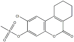 (2-chloro-6-oxo-7,8,9,10-tetrahydrobenzo[c]chromen-3-yl) methanesulfonate 구조식 이미지