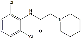 N-(2,6-dichlorophenyl)-2-piperidin-1-ylacetamide 구조식 이미지