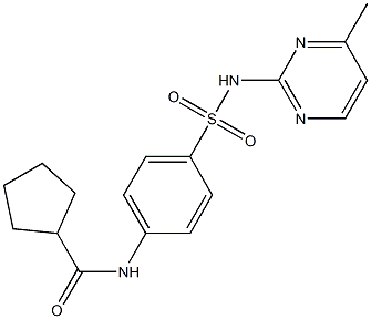 N-[4-[(4-methylpyrimidin-2-yl)sulfamoyl]phenyl]cyclopentanecarboxamide Structure