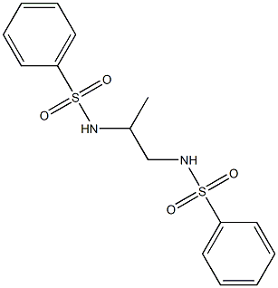 N-[2-(benzenesulfonamido)propyl]benzenesulfonamide 구조식 이미지