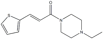 (E)-1-(4-ethylpiperazin-1-yl)-3-thiophen-2-ylprop-2-en-1-one 구조식 이미지