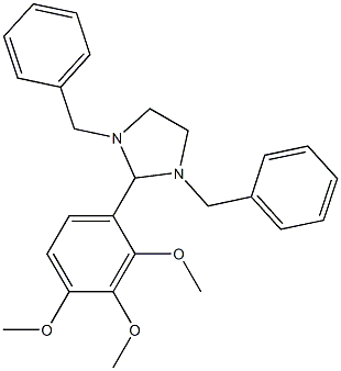 1,3-dibenzyl-2-(2,3,4-trimethoxyphenyl)imidazolidine 구조식 이미지