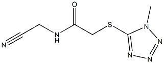 N-(cyanomethyl)-2-(1-methyltetrazol-5-yl)sulfanylacetamide Structure