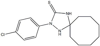 2-(4-chlorophenyl)-1,2,4-triazaspiro[4.7]dodecane-3-thione Structure