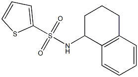 N-(1,2,3,4-tetrahydronaphthalen-1-yl)thiophene-2-sulfonamide 구조식 이미지