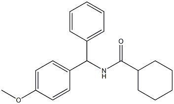 N-[(4-methoxyphenyl)-phenylmethyl]cyclohexanecarboxamide Structure