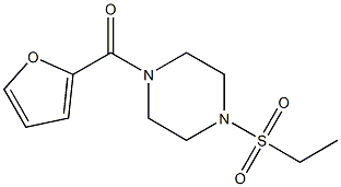 (4-ethylsulfonylpiperazin-1-yl)-(furan-2-yl)methanone Structure