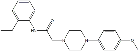 N-(2-ethylphenyl)-2-[4-(4-methoxyphenyl)piperazin-1-yl]acetamide Structure