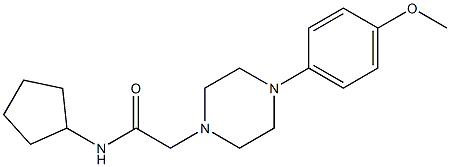 N-cyclopentyl-2-[4-(4-methoxyphenyl)piperazin-1-yl]acetamide 구조식 이미지