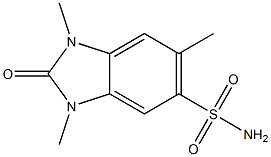 1,3,6-trimethyl-2-oxobenzimidazole-5-sulfonamide 구조식 이미지