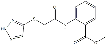 methyl 2-[[2-(2H-triazol-4-ylsulfanyl)acetyl]amino]benzoate Structure