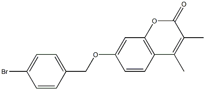 7-[(4-bromophenyl)methoxy]-3,4-dimethylchromen-2-one 구조식 이미지