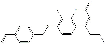 7-[(4-ethenylphenyl)methoxy]-8-methyl-4-propylchromen-2-one 구조식 이미지