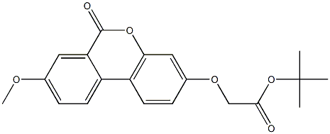 tert-butyl 2-(8-methoxy-6-oxobenzo[c]chromen-3-yl)oxyacetate 구조식 이미지