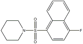 1-(4-fluoronaphthalen-1-yl)sulfonylpiperidine 구조식 이미지