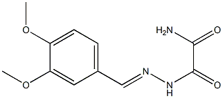 N'-[(E)-(3,4-dimethoxyphenyl)methylideneamino]oxamide Structure