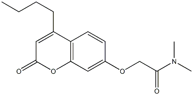 2-(4-butyl-2-oxochromen-7-yl)oxy-N,N-dimethylacetamide 구조식 이미지