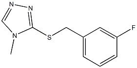3-[(3-fluorophenyl)methylsulfanyl]-4-methyl-1,2,4-triazole Structure