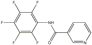 N-(2,3,4,5,6-pentafluorophenyl)pyridine-3-carboxamide 구조식 이미지