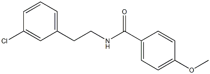 N-[2-(3-chlorophenyl)ethyl]-4-methoxybenzamide 구조식 이미지