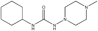 1-cyclohexyl-3-(4-methylpiperazin-1-yl)urea 구조식 이미지