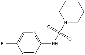 N-(5-bromopyridin-2-yl)piperidine-1-sulfonamide 구조식 이미지