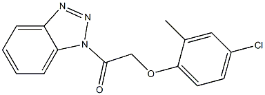 1-(benzotriazol-1-yl)-2-(4-chloro-2-methylphenoxy)ethanone Structure