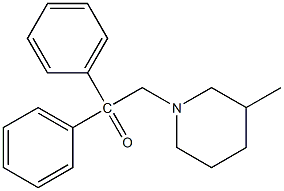 1-(3-methylpiperidin-1-yl)-2,2-diphenylethanone 구조식 이미지