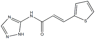 (E)-3-thiophen-2-yl-N-(1H-1,2,4-triazol-5-yl)prop-2-enamide 구조식 이미지