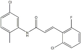 (E)-3-(2-chloro-6-fluorophenyl)-N-(5-chloro-2-methylphenyl)prop-2-enamide Structure