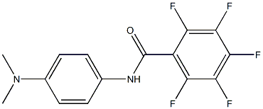 N-[4-(dimethylamino)phenyl]-2,3,4,5,6-pentafluorobenzamide Structure