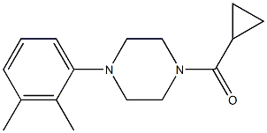 cyclopropyl-[4-(2,3-dimethylphenyl)piperazin-1-yl]methanone Structure