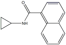 N-cyclopropylnaphthalene-1-carboxamide 구조식 이미지