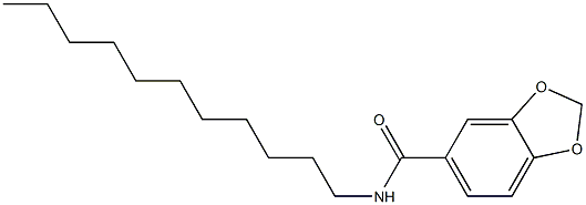 N-undecyl-1,3-benzodioxole-5-carboxamide 구조식 이미지