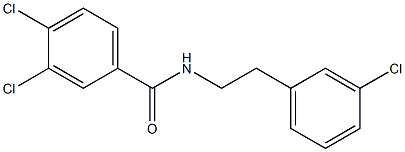 3,4-dichloro-N-[2-(3-chlorophenyl)ethyl]benzamide 구조식 이미지