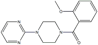 (2-methoxyphenyl)-(4-pyrimidin-2-ylpiperazin-1-yl)methanone 구조식 이미지