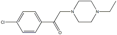 2-(4-chlorophenyl)-1-(4-ethylpiperazin-1-yl)ethanone Structure