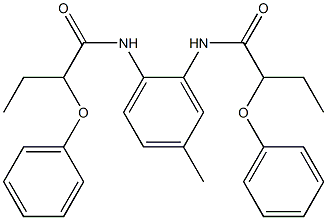 N-[4-methyl-2-(2-phenoxybutanoylamino)phenyl]-2-phenoxybutanamide 구조식 이미지